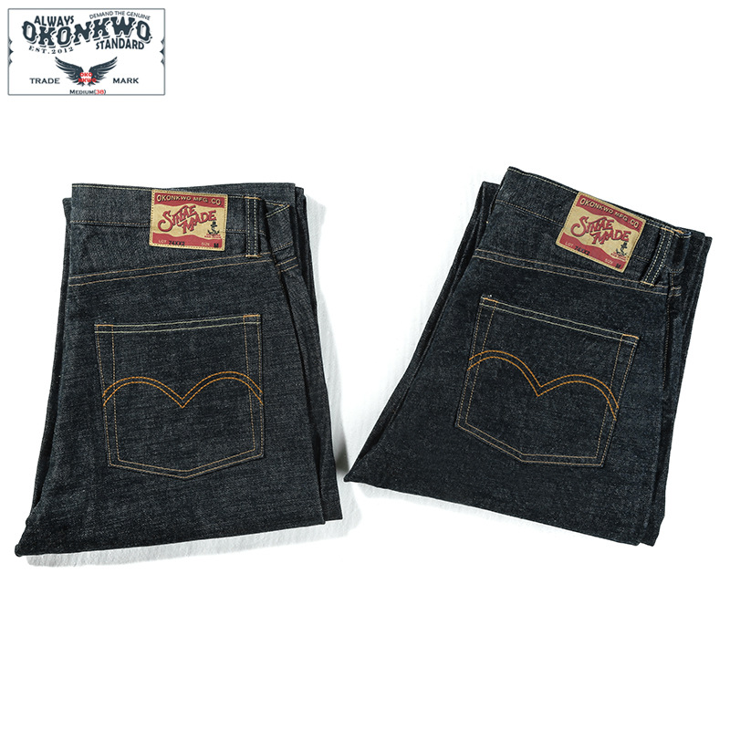 Levis Jeans 501 - Neue OKONKWO 15oz schwere Originalfarbe Selvedge
