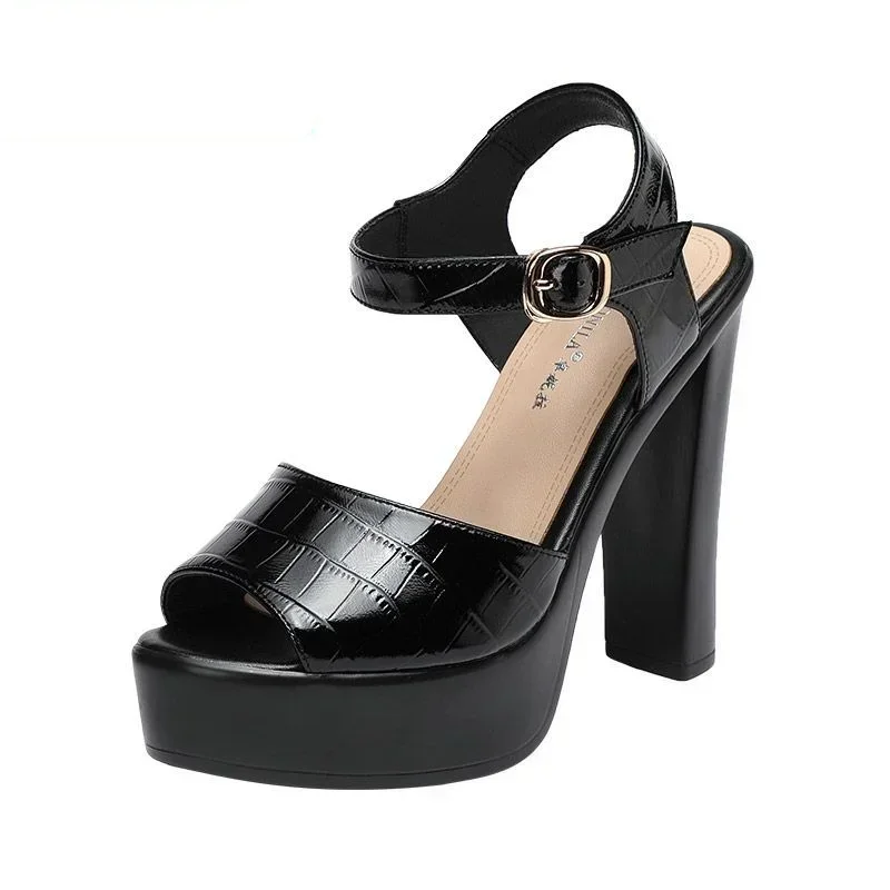 10 cm 13 cm Fashion Echtes Led – Casual Sandal Leather Bewertung und Preis